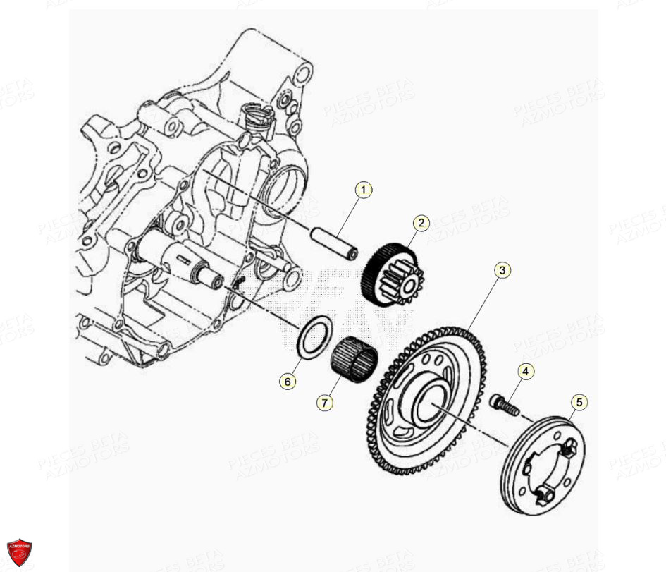 Demarrage Electrique BETA Pièces Beta ENDURO RR 125 4T LC - 2021-2022