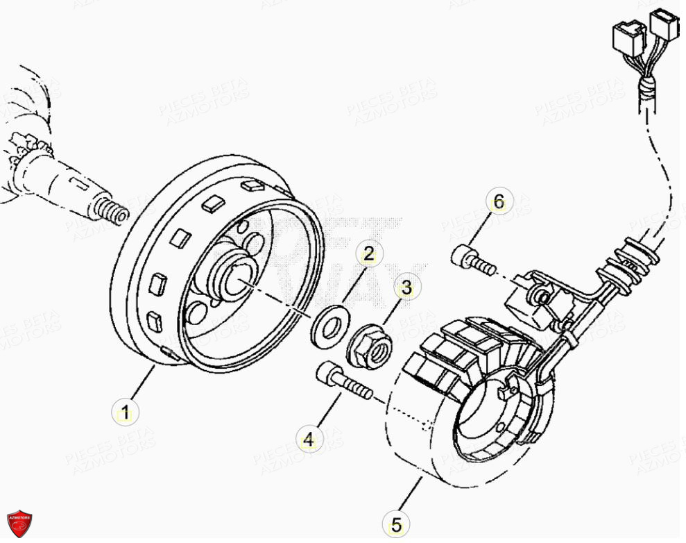 Allumage BETA Pièces Beta ENDURO RR 125 4T R LC - 2019