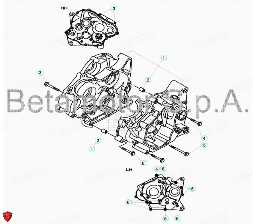 Carter BETA Pièces Beta ENDURO RR 125 4T R LC - 2019