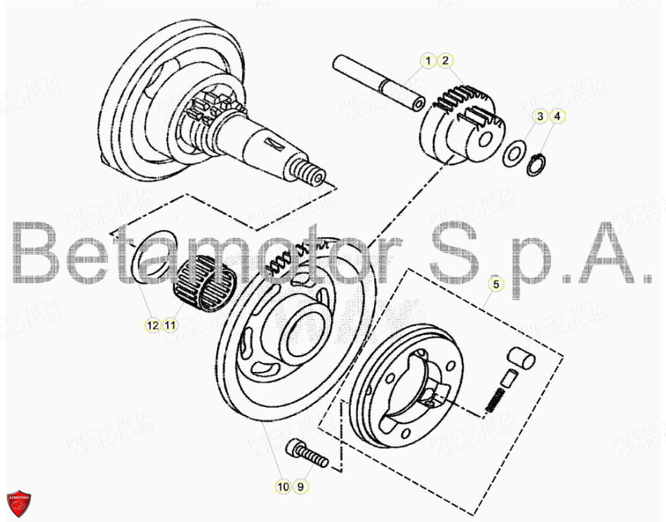 Demarrage Electrique BETA Pièces Beta ENDURO RR 125 4T R LC - 2019