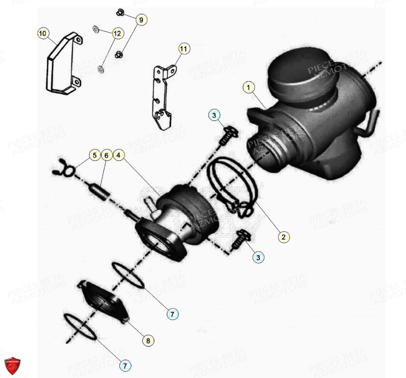 Carburateur BETA Pièces Beta ENDURO RR 125 4T R LC - 2020