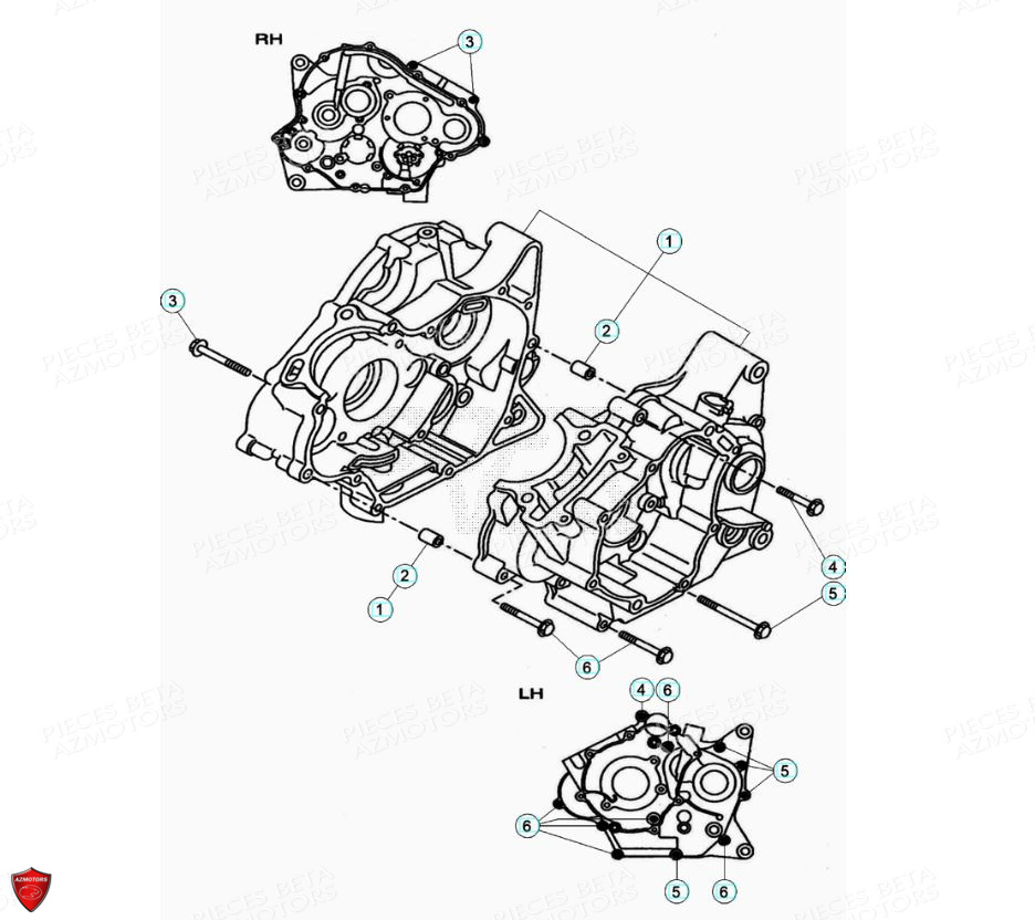 Carter BETA Pièces Beta ENDURO RR 125 4T R LC - 2020