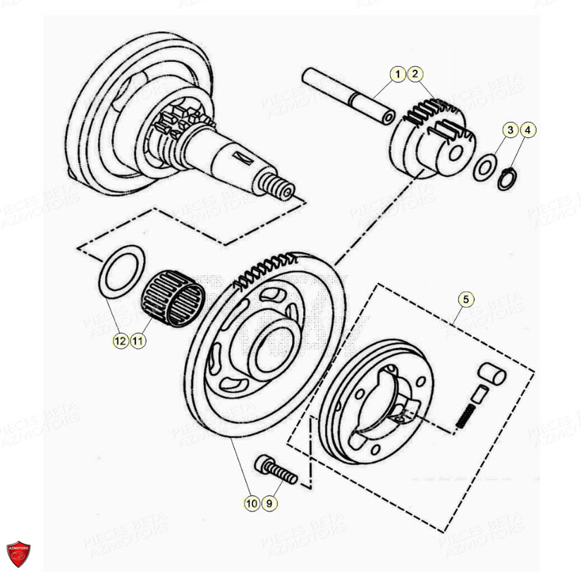 Demarrage Electrique BETA Pièces Beta ENDURO RR 125 4T R LC - 2020