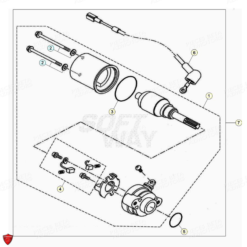 DEMARREUR BETA RR 125 4T R LC 2020