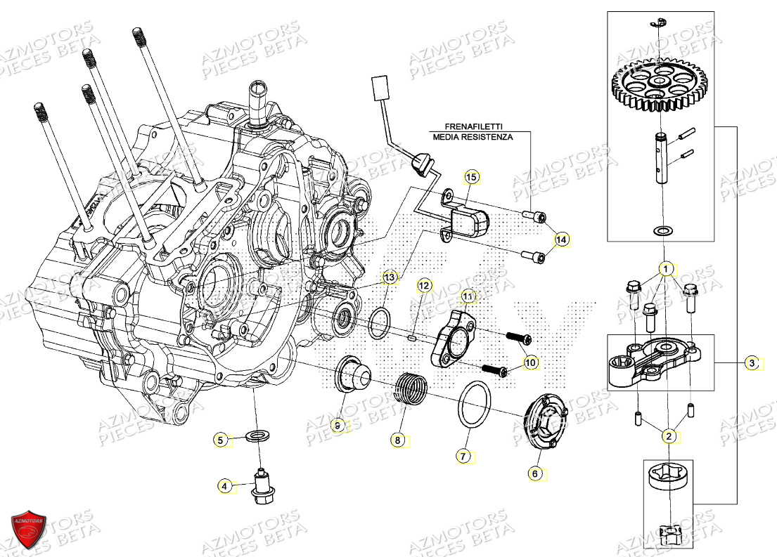 POMPE A HUILE BETA RR 125 4T T 2023