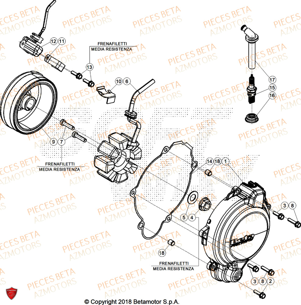 ALLUMAGE pour RR 125 RACE 2T 25
