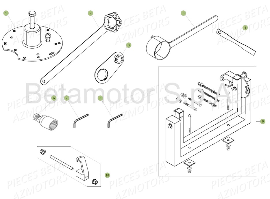 Outillage Special BETA Pièces RR 125 RACING 2T - 2019