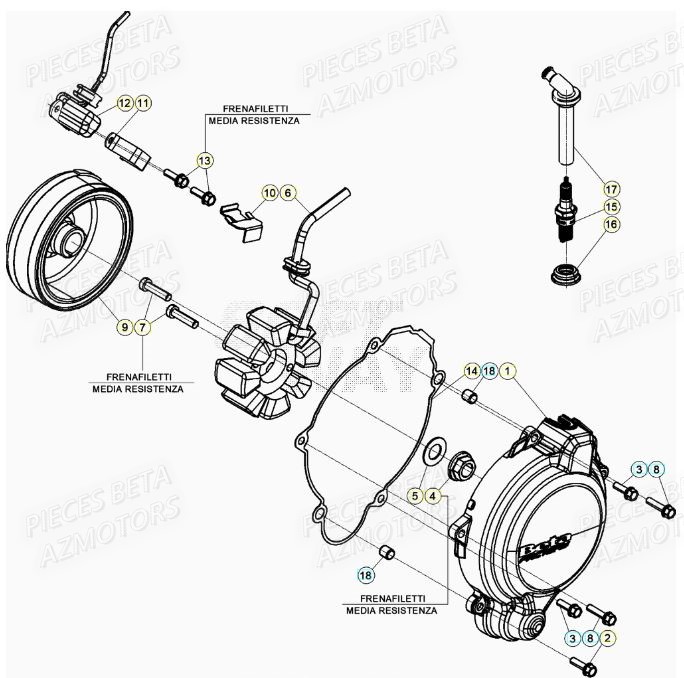 Allumage BETA Pièces RR 125 RACING 2T - 2020