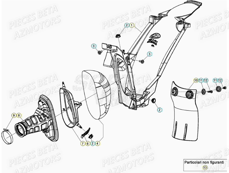 Filtre A Air BETA Pièces RR 125 RACING 2T - 2020