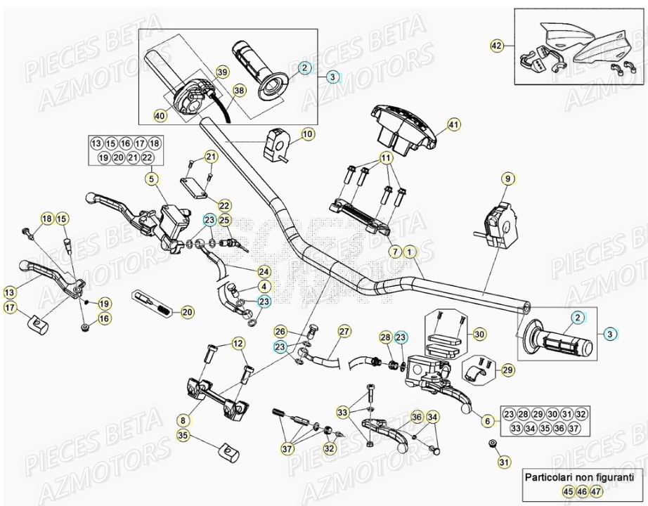 GUIDON pour RR 125 RACING 2T 20