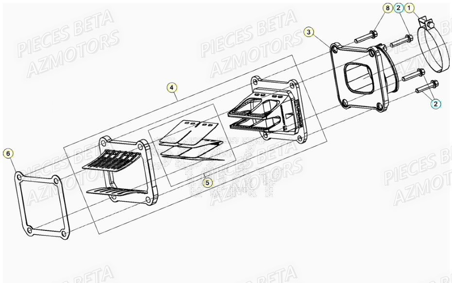 Admission BETA Pièces RR 125 RACING 2T - 2021