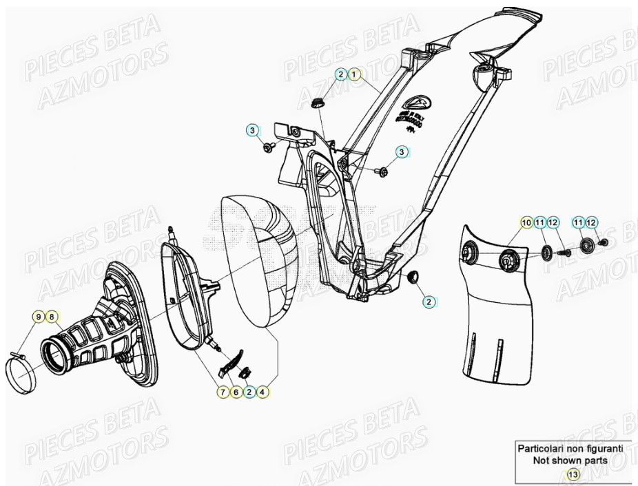 Filtre A Air BETA Pièces RR 125 RACING 2T - 2021