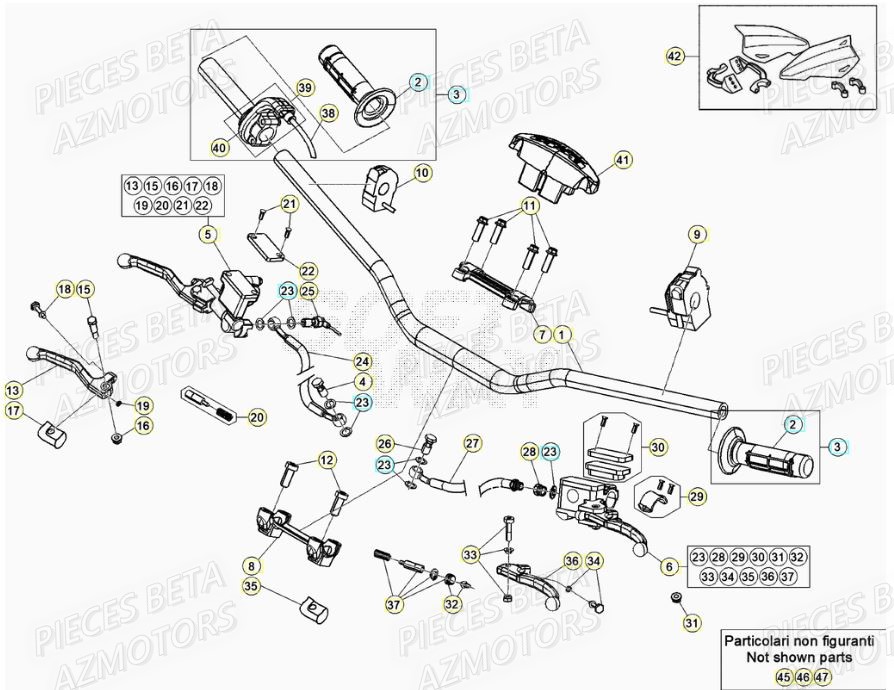 GUIDON pour RR 125 RACING 2T 21