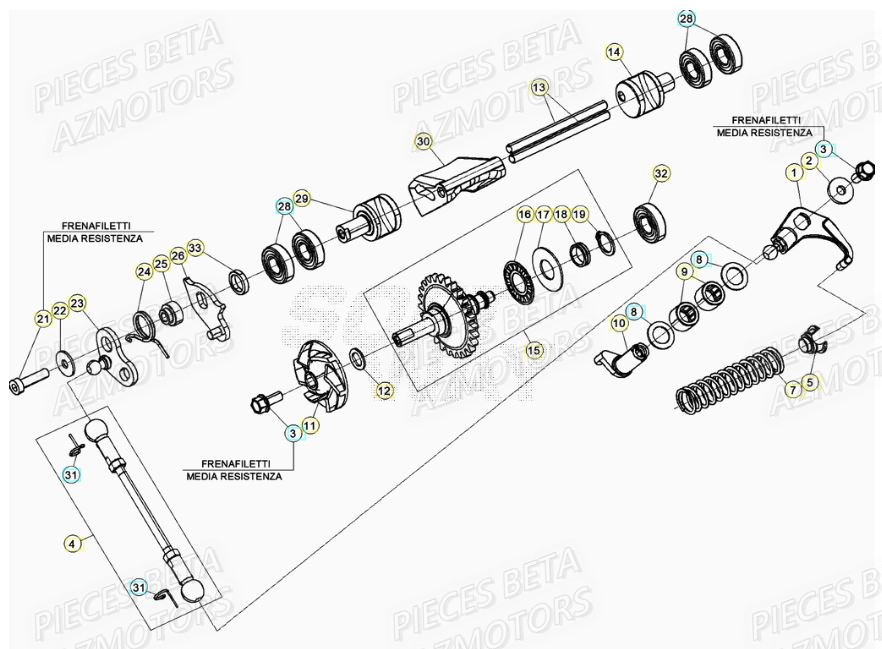 REFROIDISSEMENT pour RR 125 RACING 2T 21