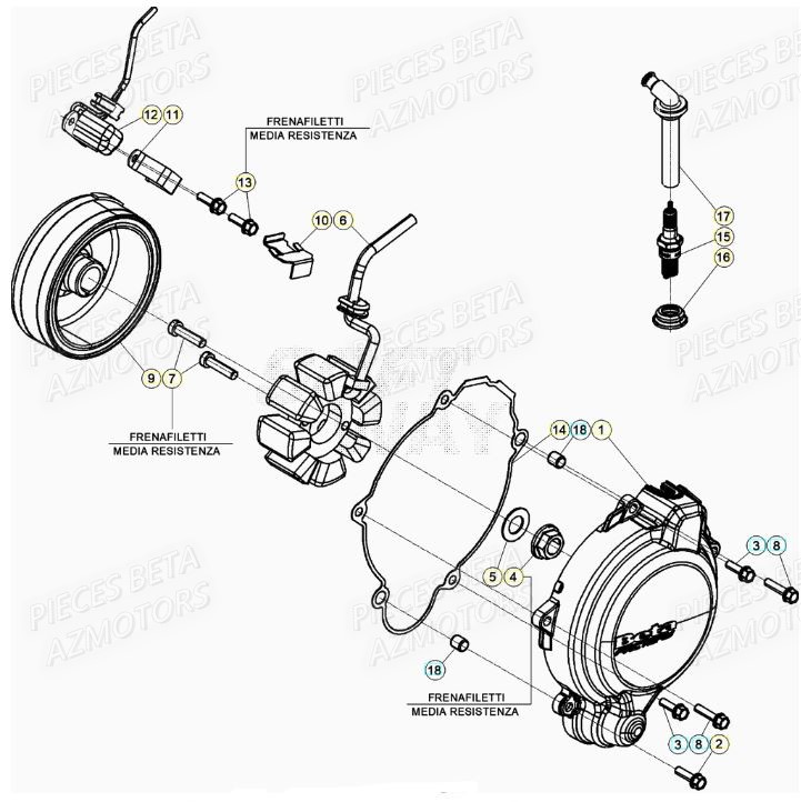 ALLUMAGE BETA Pièces Beta RR 125 RACING 2T - 2022