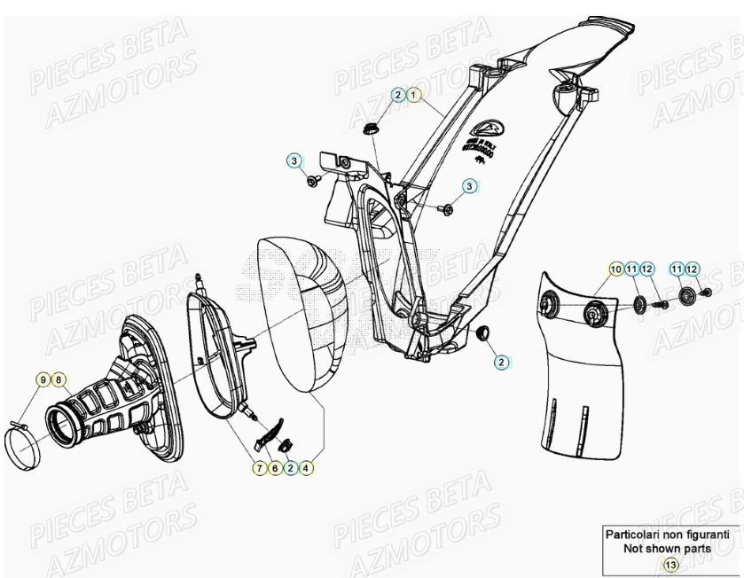 Filtre A Air BETA Pièces RR 125 RACING 2T - 2022