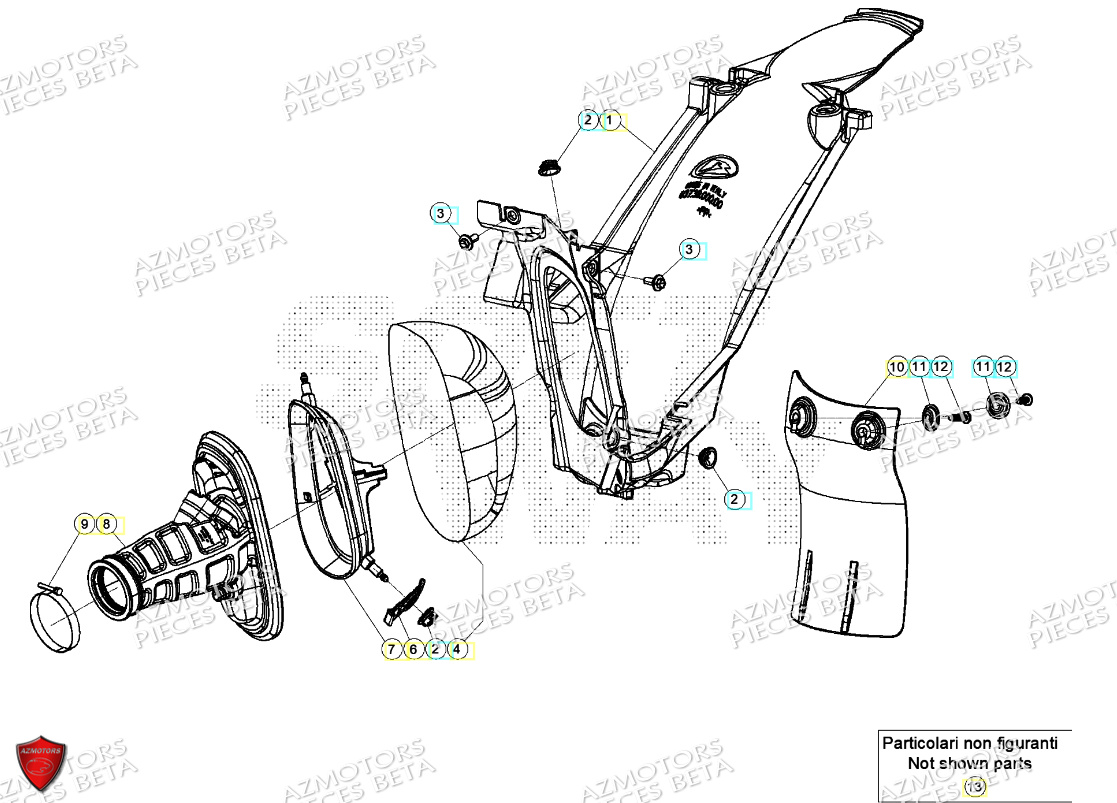 Filtre A Air BETA Pièces Beta RR 125 2T RACING - 2024