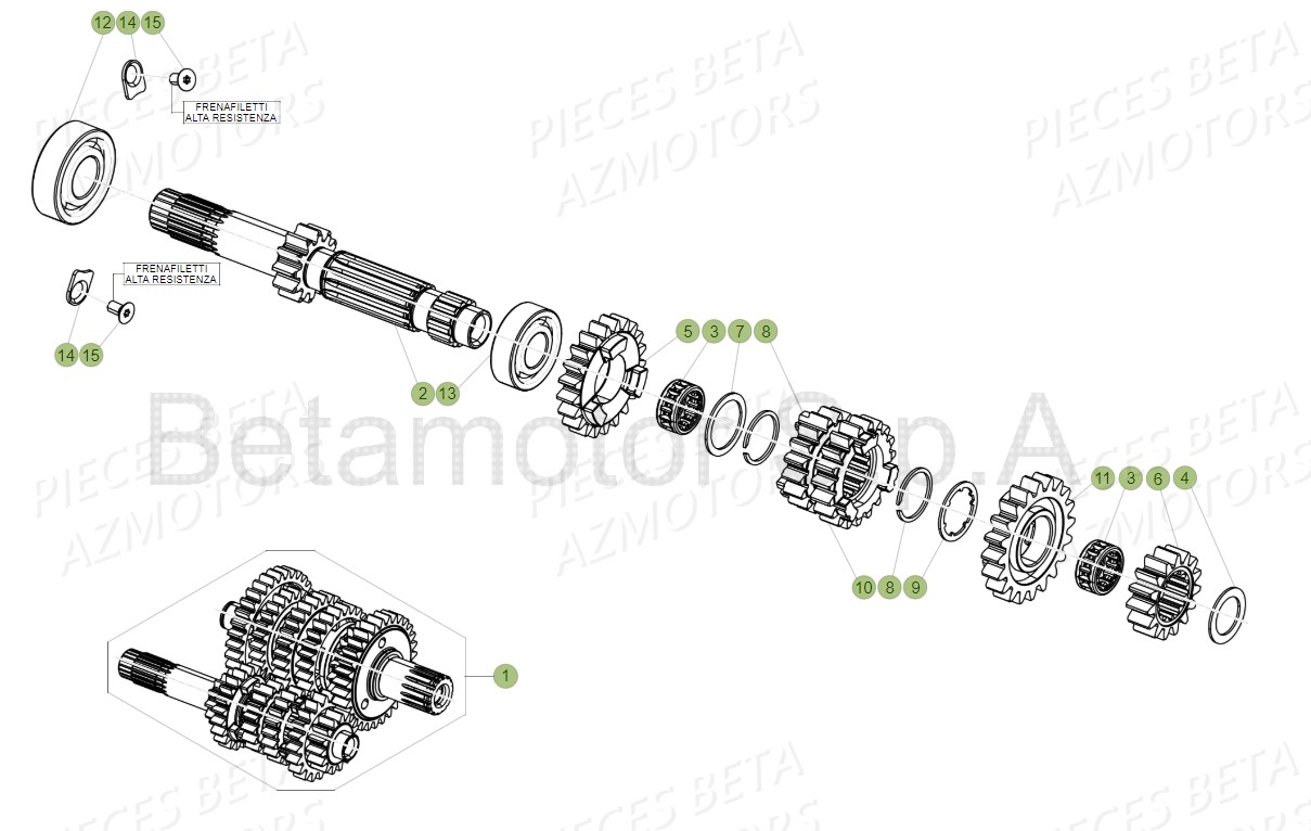 Boite A Vitesses BETA Pieces Beta RR 200 2T - 2019