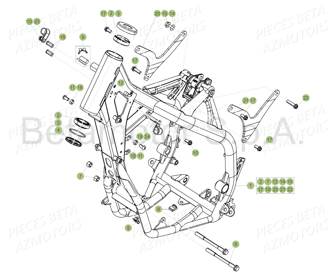 CHASSIS BETA RR 200 2T 2019