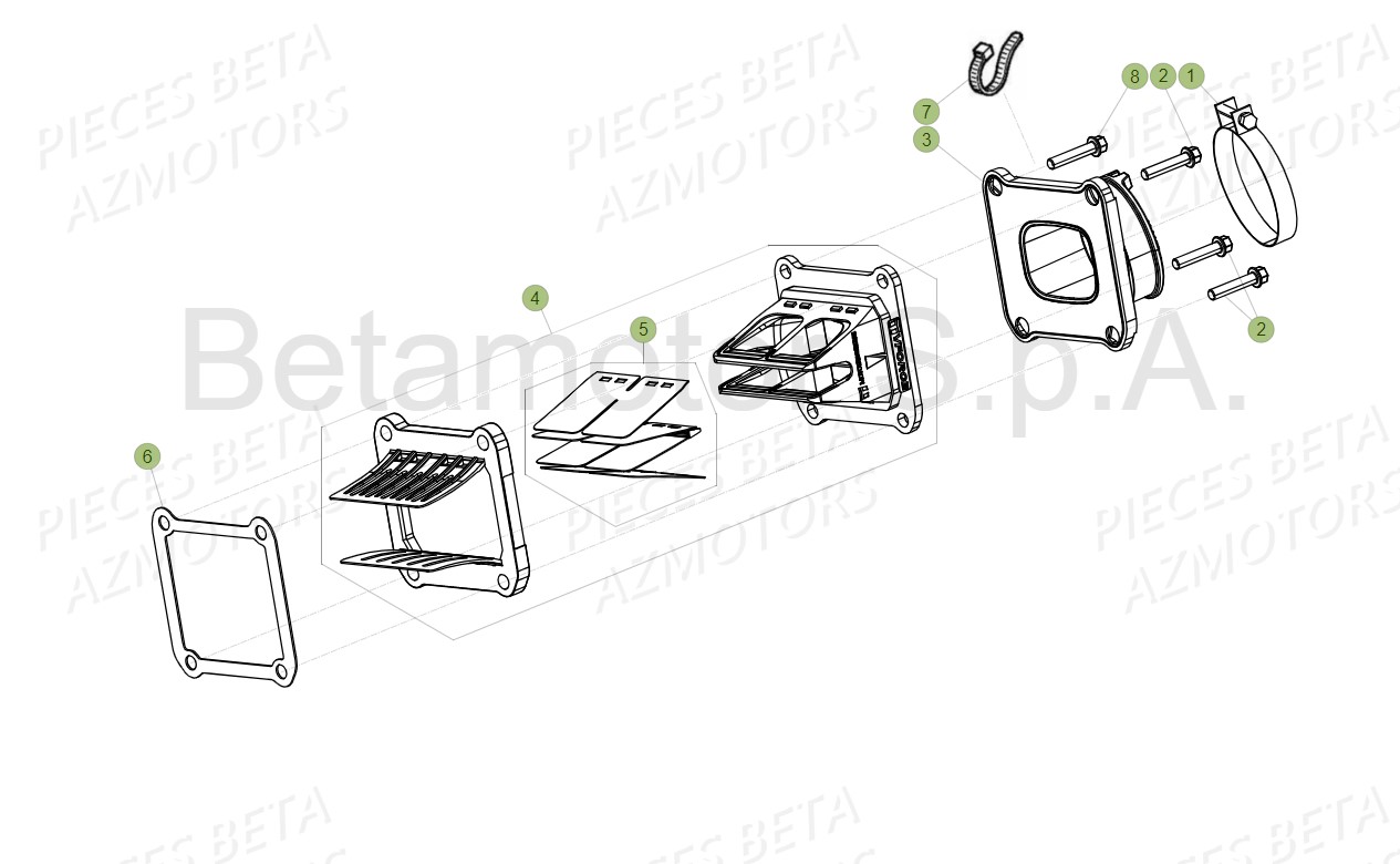 Clapets BETA Pieces Beta RR 200 2T - 2019