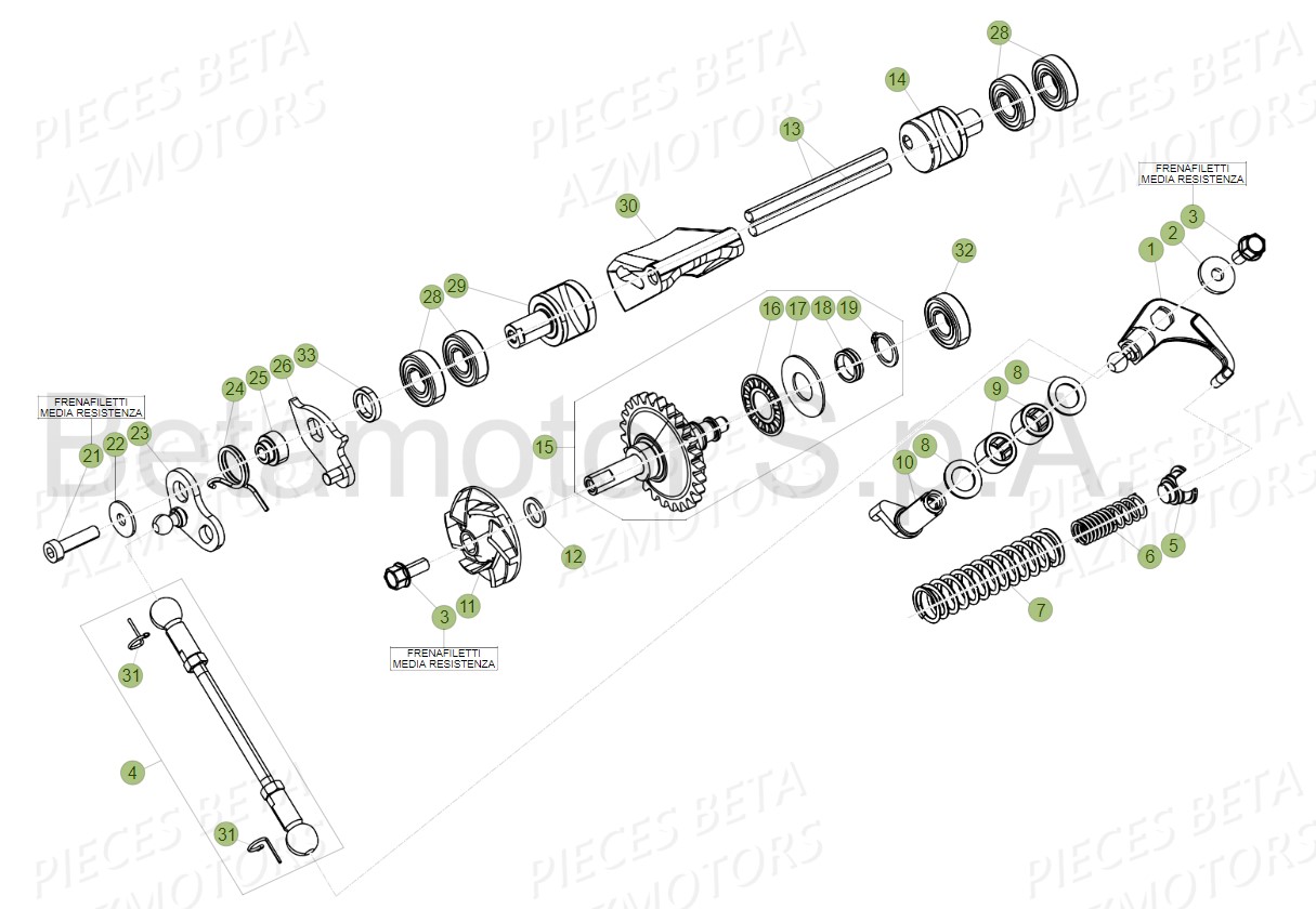 Installation De Refroidissement BETA Pieces Beta RR 200 2T - 2019
