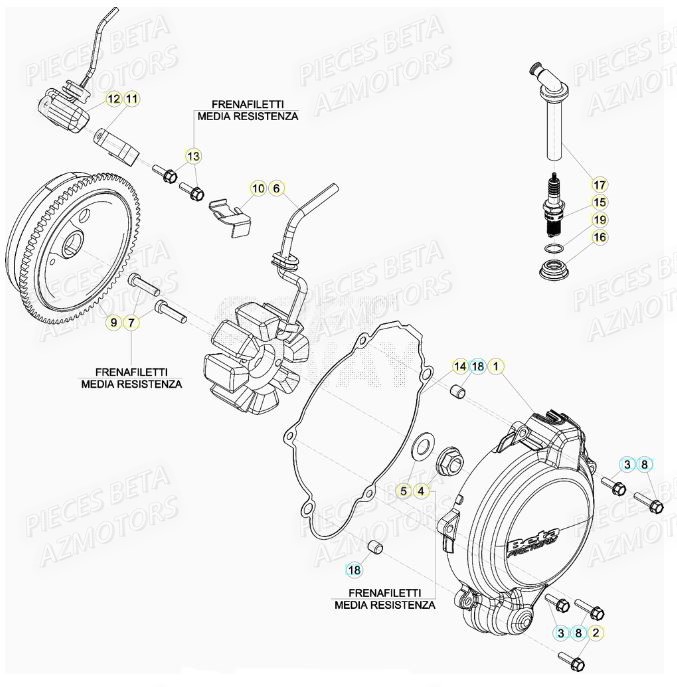 Allumage BETA Pieces Beta RR 200 2T - 2020