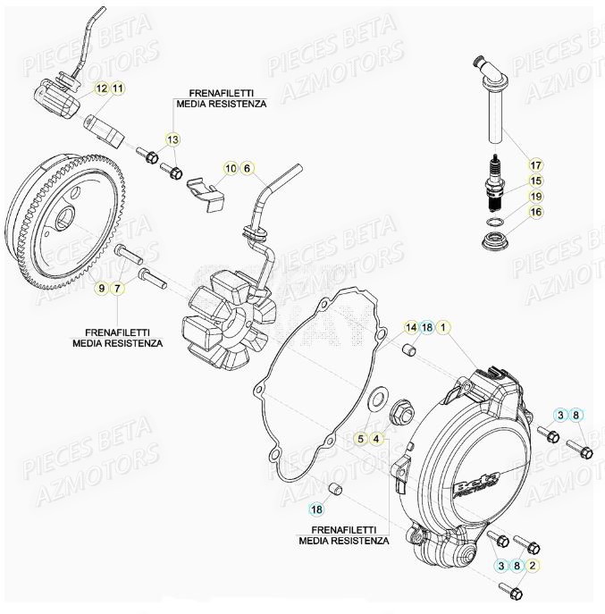 ALLUMAGE BETA Pieces BETA RR 200 2T - 2020