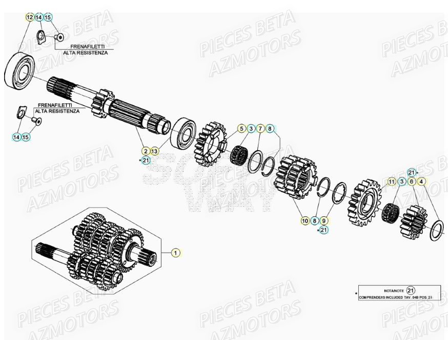 Boite A Vitesses BETA Pieces Beta RR 200 2T - 2020