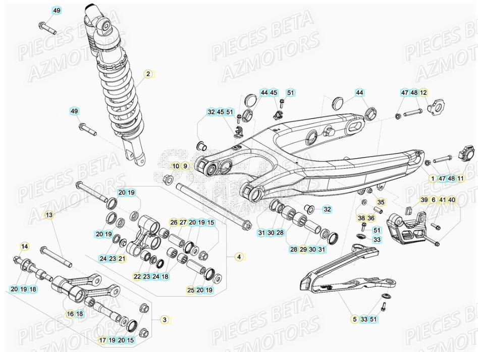 Bras Oscillant BETA Pieces Beta RR 200 2T - 2020