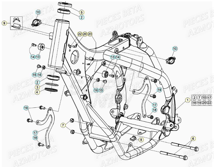 Chassis BETA Pieces Beta RR 200 2T - 2020