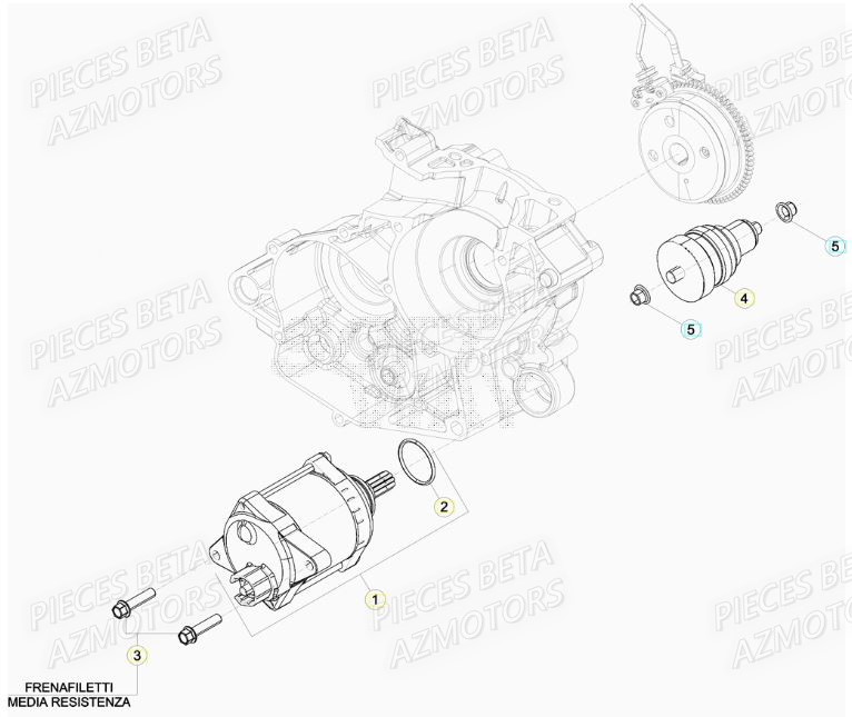 Demarreur BETA Pieces Beta RR 200 2T - 2020
