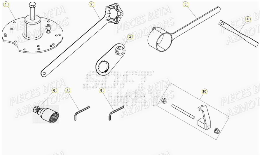 Outils BETA Pieces Beta RR 200 2T - 2020