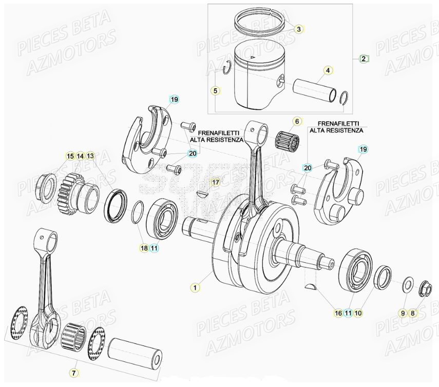 VILEBREQUIN BETA Pieces BETA RR 200 2T - 2020