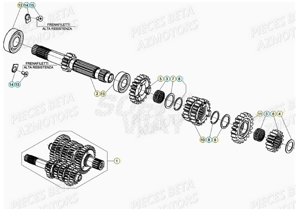 Boite A Vitesses BETA Pieces Beta RR 200 2T - 2021