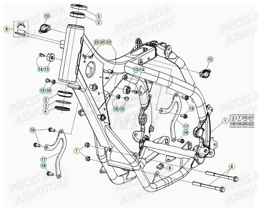 Chassis BETA Pieces Beta RR 200 2T - 2021