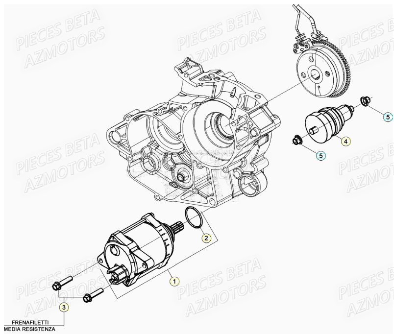 Demarreur BETA Pieces Beta RR 200 2T - 2021