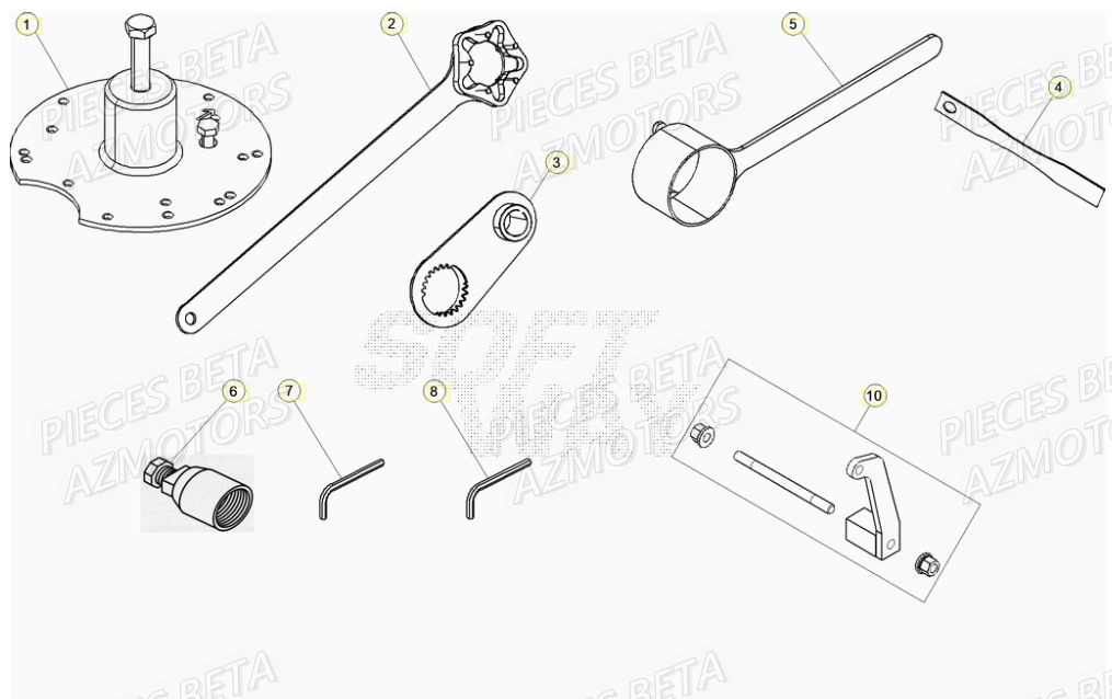 Outils BETA Pieces Beta RR 200 2T - 2021