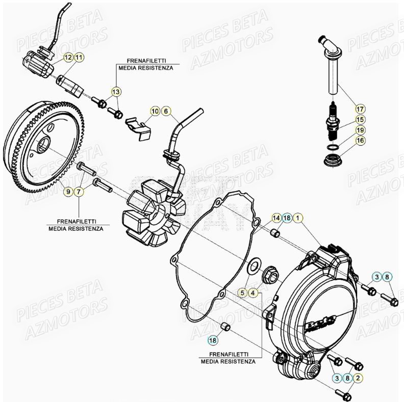 Allumage BETA Pieces Beta RR 200 2T - 2022