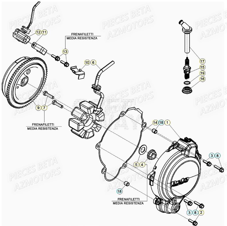 ALLUMAGE BETA Pieces BETA RR 200 2T - 2022