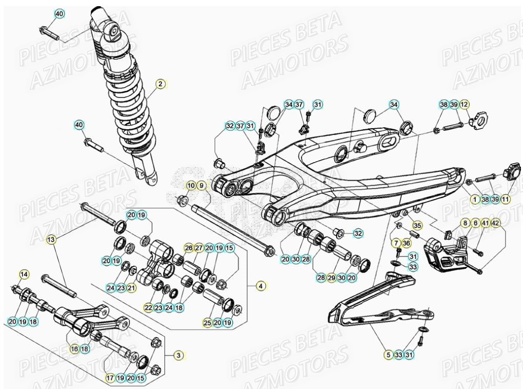Bras Oscillant BETA Pieces Beta RR 200 2T - 2022
