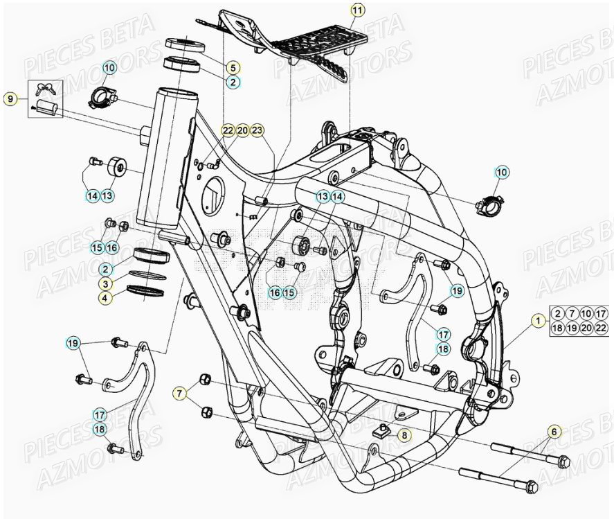 Chassis BETA Pieces Beta RR 200 2T - 2022