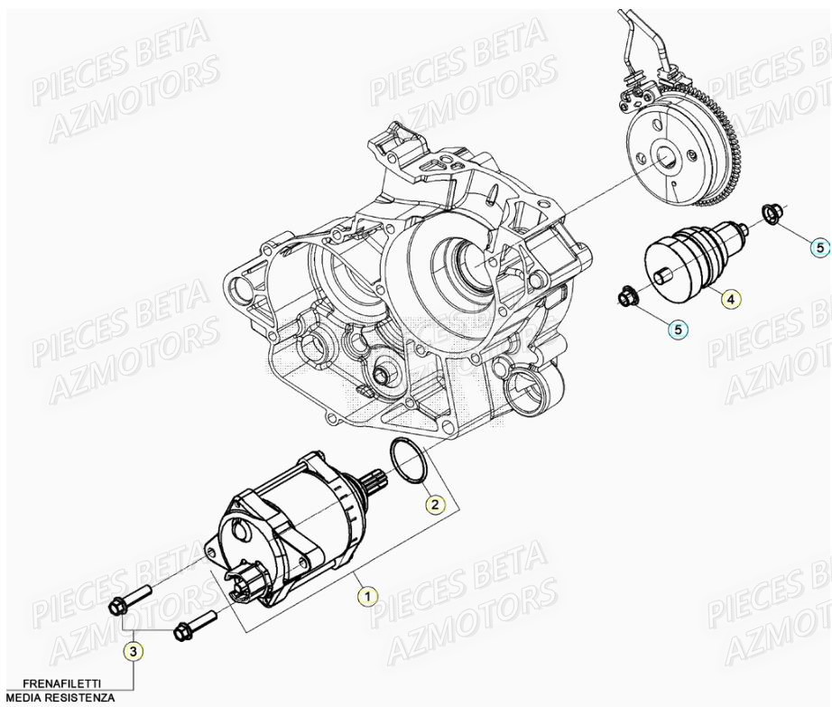 Demarreur BETA Pieces Beta RR 200 2T - 2022