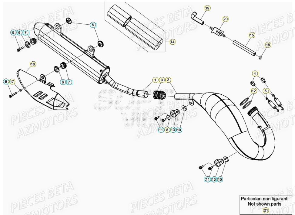 ECHAPPEMENT BETA Pieces BETA RR 200 2T - 2022