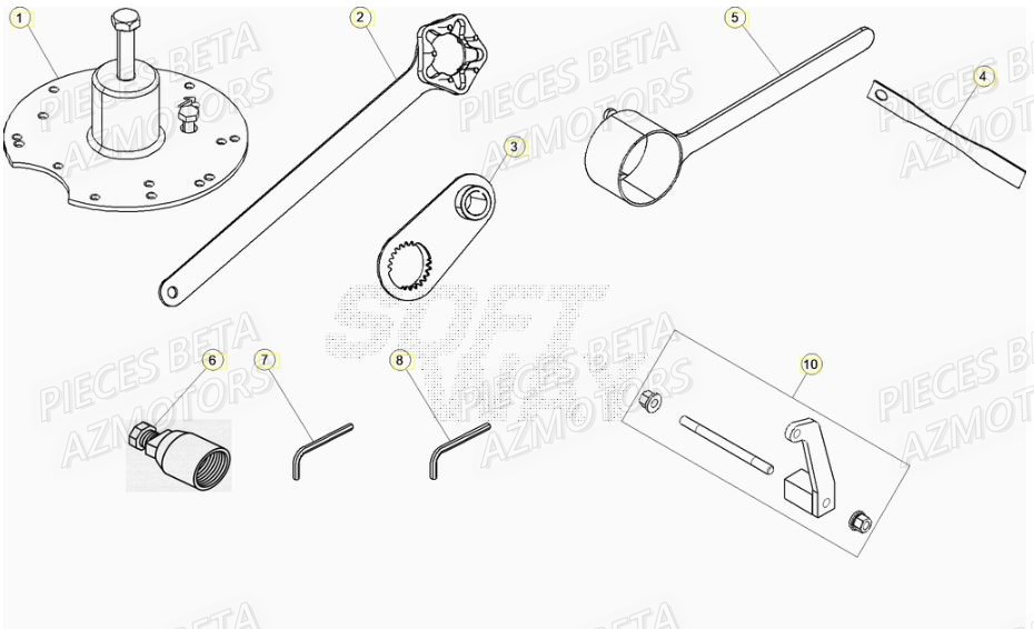Outils BETA Pieces Beta RR 200 2T - 2022