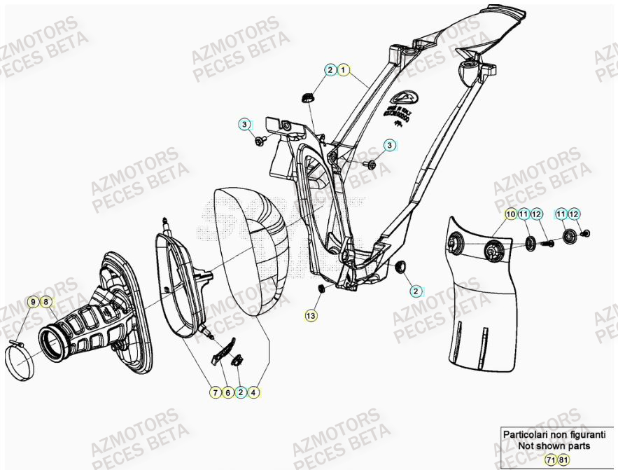 Filtre A Air BETA Pieces Beta RR 200 2T - 2023