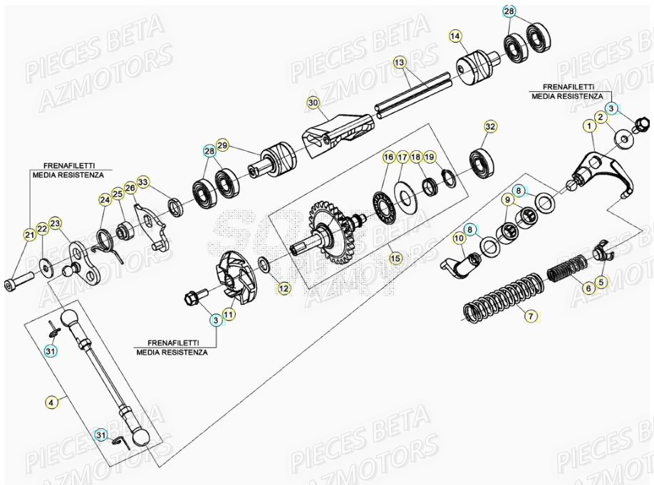 REFROIDISSEMENT pour RR 200 RACING 2T 21