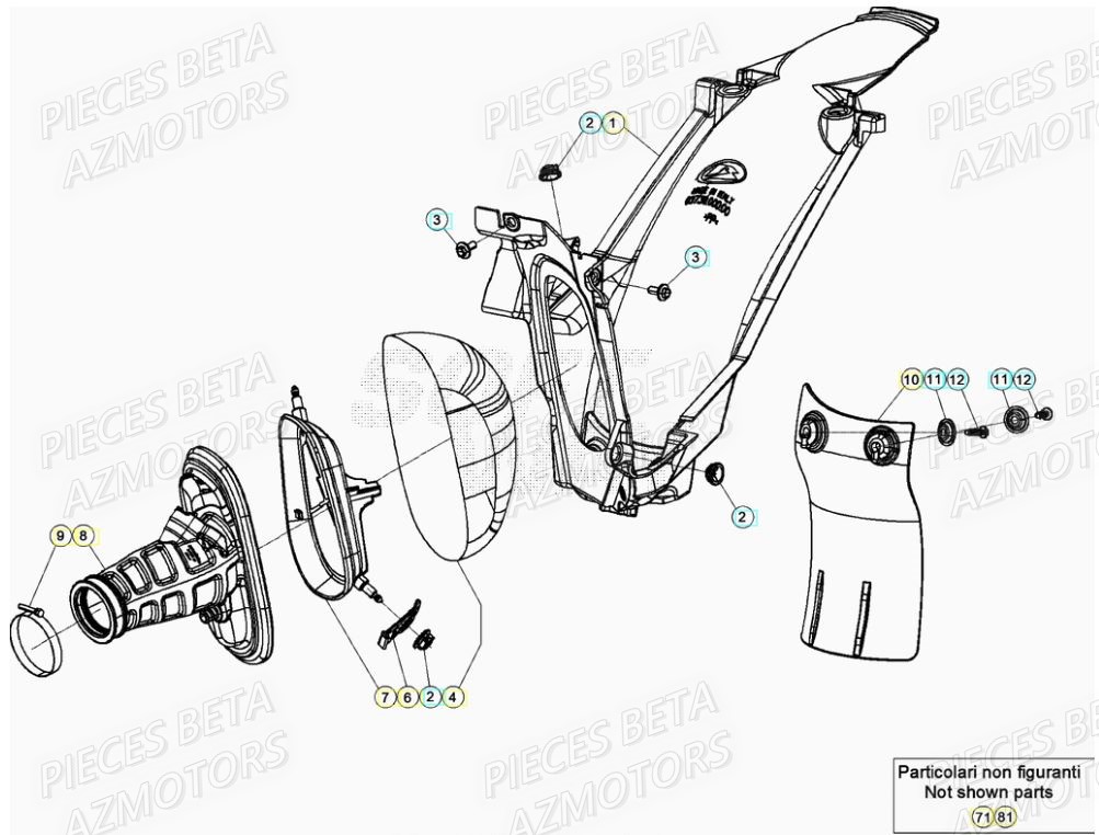 Filtre A Air BETA Pièces RR 200 RACING 2T - 2022