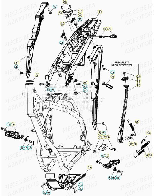 Accessoires Du Chassis BETA 