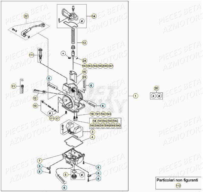 CARBURATEUR BETA RR 250 2T 2020