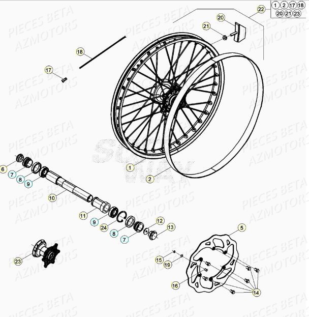 Roue Avant BETA 